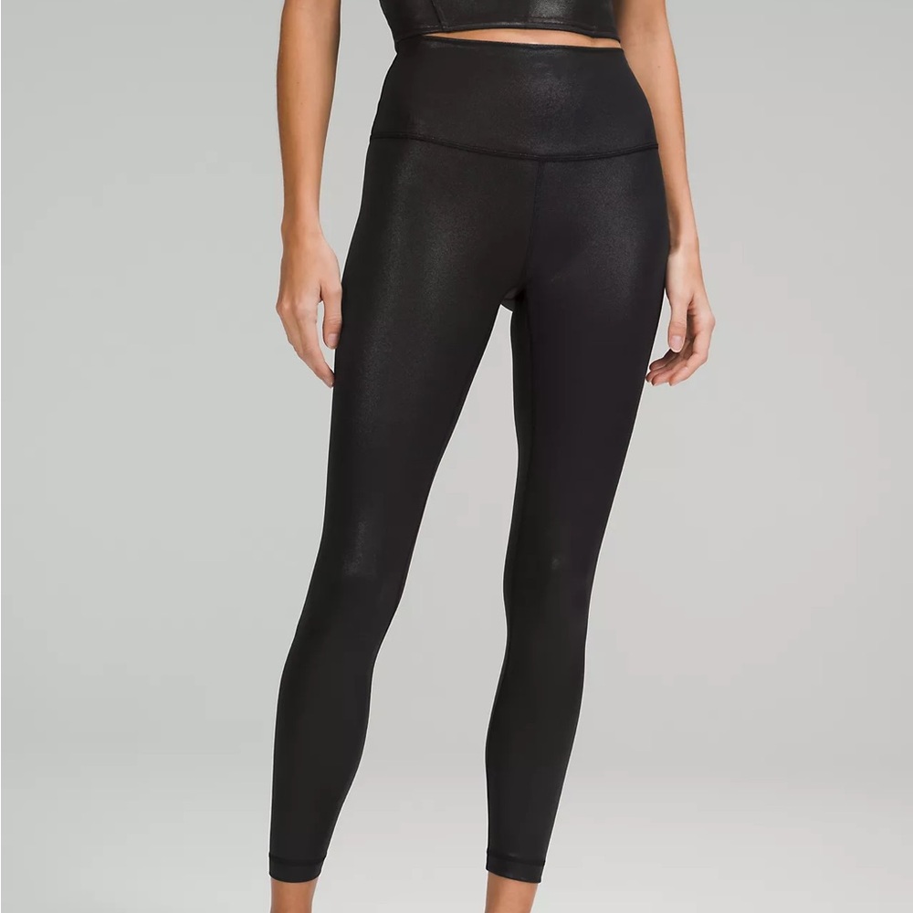 Lululemon Pants Adult 4 Legging Wunder Train HR Tight Foil lw5eb3s Womens Black